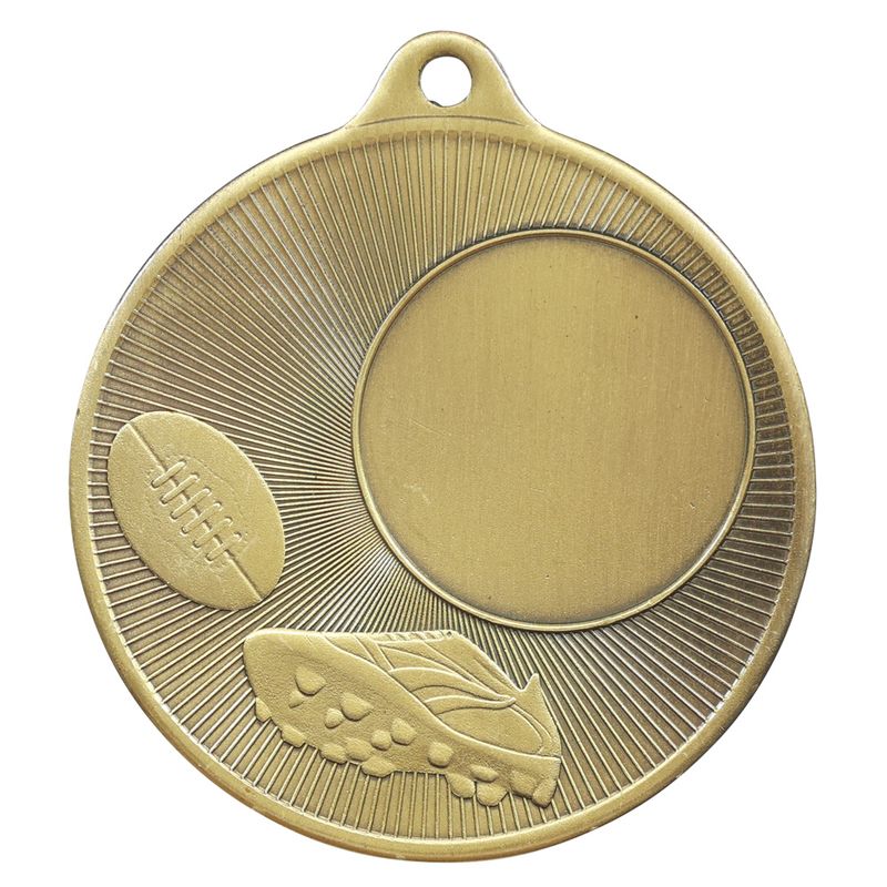 Aussie Rules 50mm Silver Medal 50mm