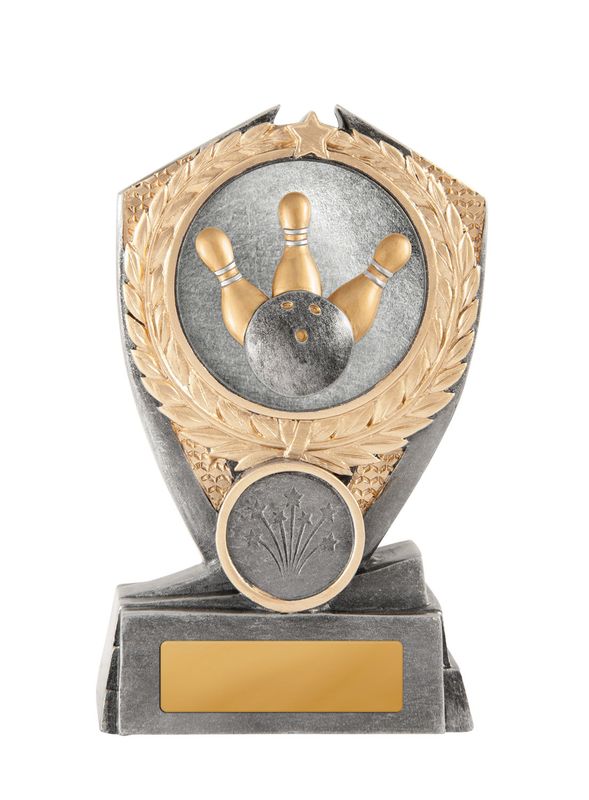 Flags Ten Pin Bowling Trophy 175mm