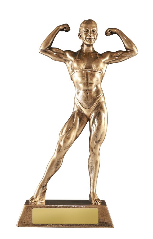 Bodybuilding Female Body Building Trophy 205mm