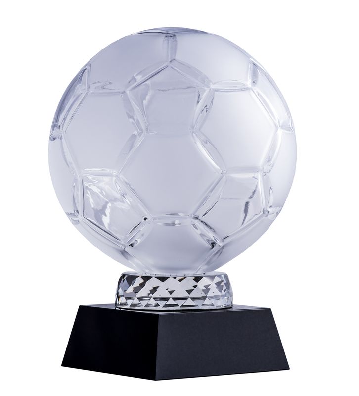 Football Crystal Trophy 138mm