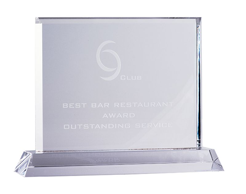 Crystal Rectangle Crystal Award 200mm