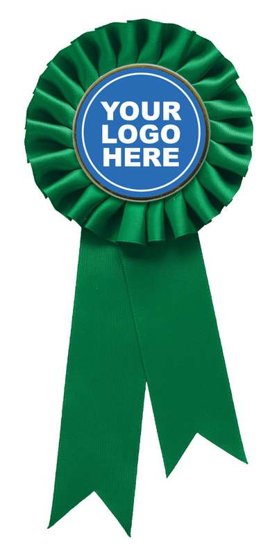 Green Rosette w/ Hook