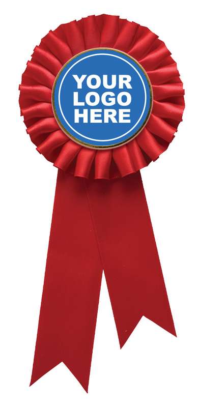 Red Rosette w/ Clip