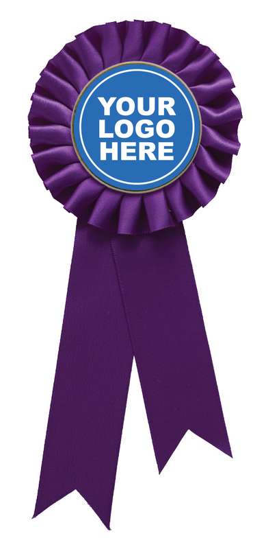 Purple Rosette w/ Hook